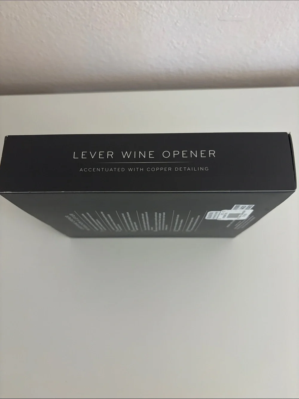 Williams Sonoma Lever Wine Opener - Silver with Copper Accents and Green Ribbon